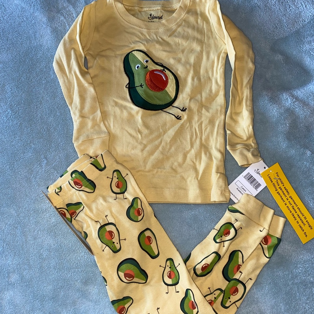Avocado Toddler pajama set